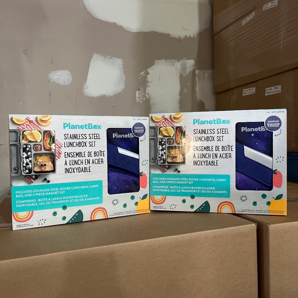 “Bundle listing”Planetbox  stainlessteel lunch box w/carrying case - 2 stardust